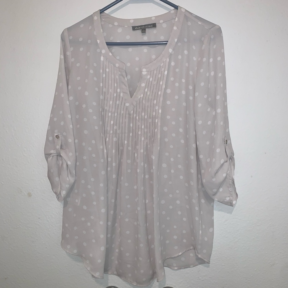 Daniel rainn polka dot women’s top L